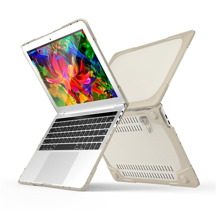 Plastic TPU 2-Piece Hybrid Cover for MacBook Pro 13-inch (2016) with Touch Bar - Khaki