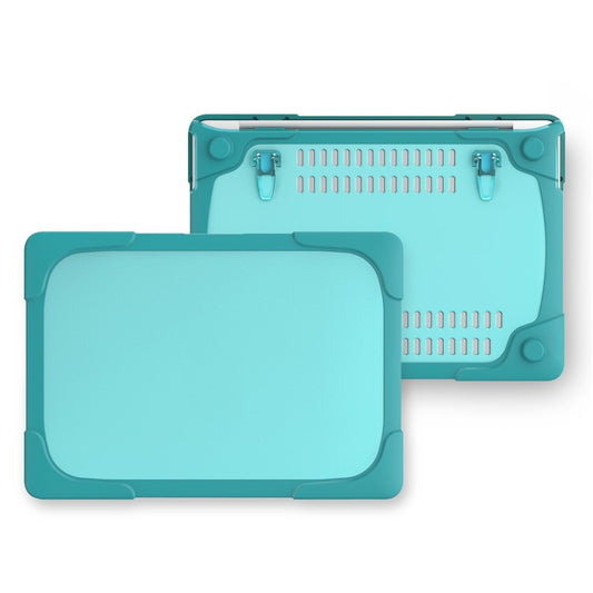2-Piece Plastic TPU Protection Shell for MacBook Pro 13-inch (2016) with Touch Bar - Cyan
