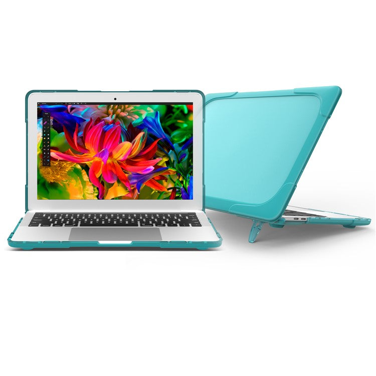 2-Piece Plastic TPU Protection Shell for MacBook Pro 13-inch (2016) with Touch Bar - Cyan