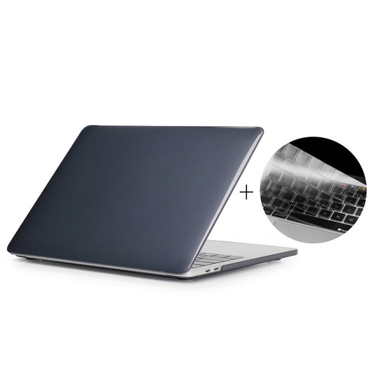 HAT PRINCE Crystal PC Case + TPU Keyboard Protector Cover for MacBook Pro 13.3 Inch A1708 without Touch Bar EU version - Black