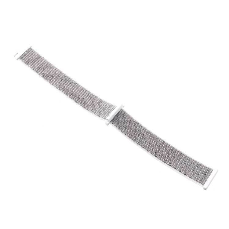 20mm Closure Nylon Watch Band Strap for Samsung Galaxy Watch 42mm / Gear S2 / Huami Amazfit Watch Youth Edition - White