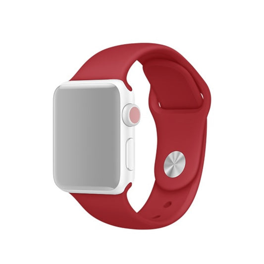 Silicone Wrist Strap Band for Apple Watch Series 10 42mm / 9 8 7 41mm / SE (2023) SE (2022) SE 6 5 4 40mm / 3 2 1 38mm (Lengthen Length), Size: M / L - Style F