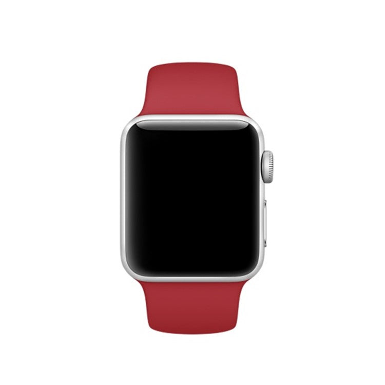 Silicone Wrist Strap Band for Apple Watch Series 10 42mm / 9 8 7 41mm / SE (2023) SE (2022) SE 6 5 4 40mm / 3 2 1 38mm (Lengthen Length), Size: M / L - Style F