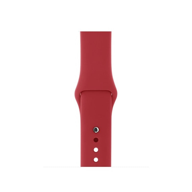 Silicone Wrist Strap Band for Apple Watch Series 10 42mm / 9 8 7 41mm / SE (2023) SE (2022) SE 6 5 4 40mm / 3 2 1 38mm (Lengthen Length), Size: M / L - Style F