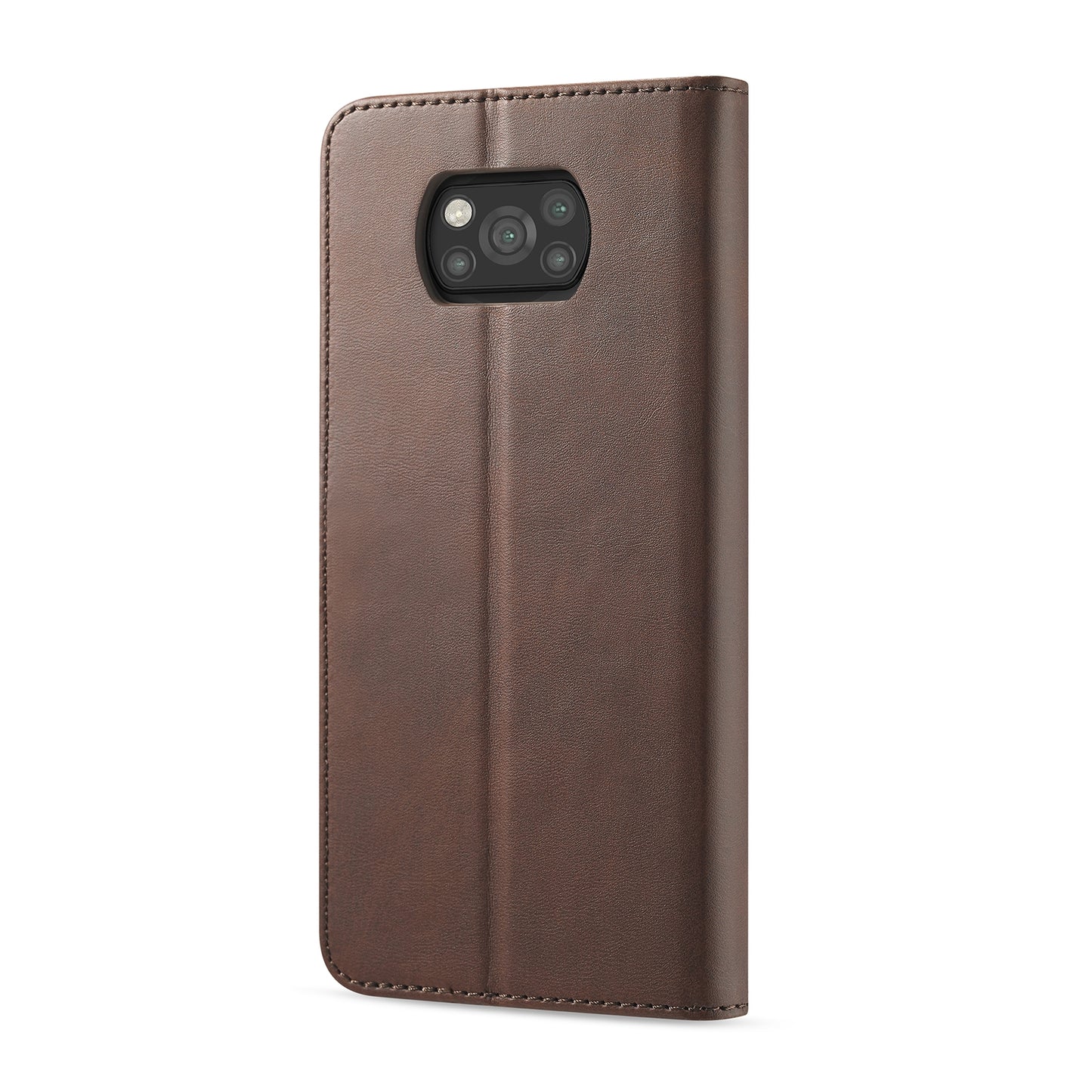 For Xiaomi Poco X3 NFC LC.IMEEKE Calf Texture Horizontal Flip Leather Case with Holder & Card Slots & Wallet(Brown)