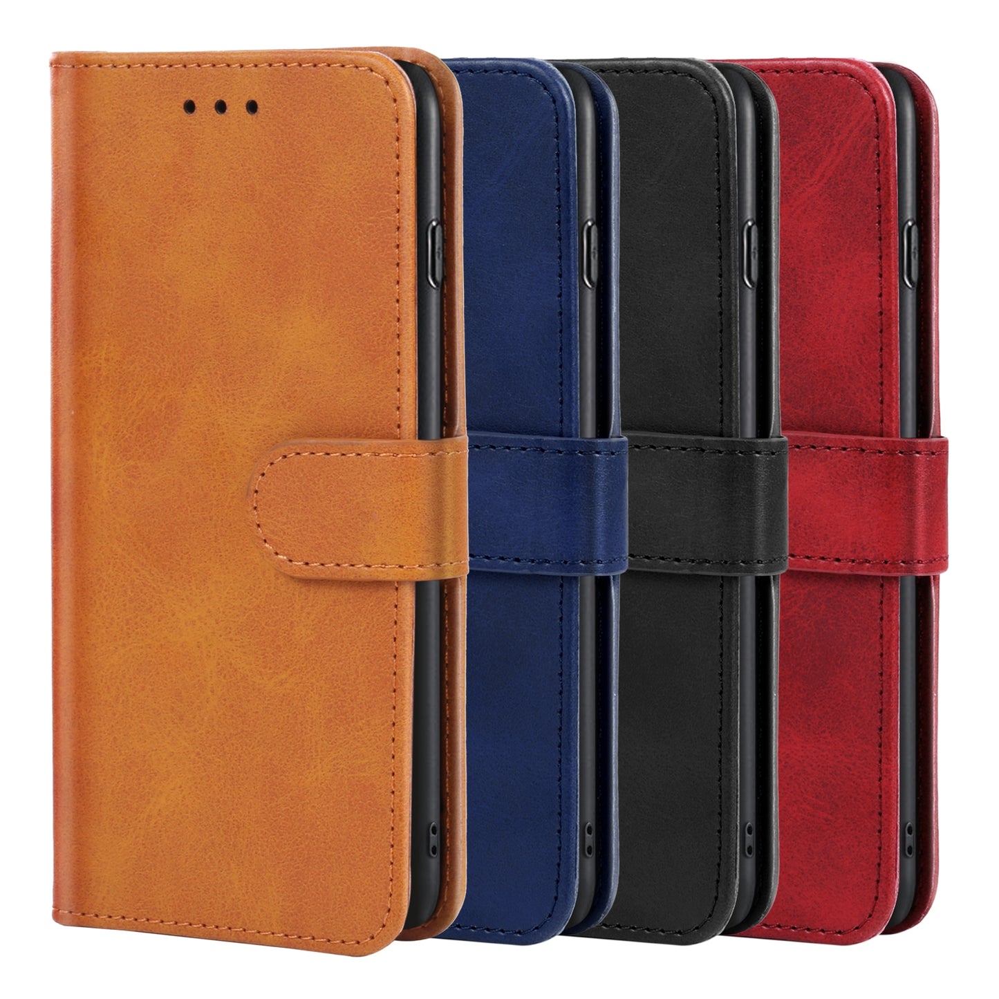 Leather Phone Case For Xiaomi Poco C40(Red)