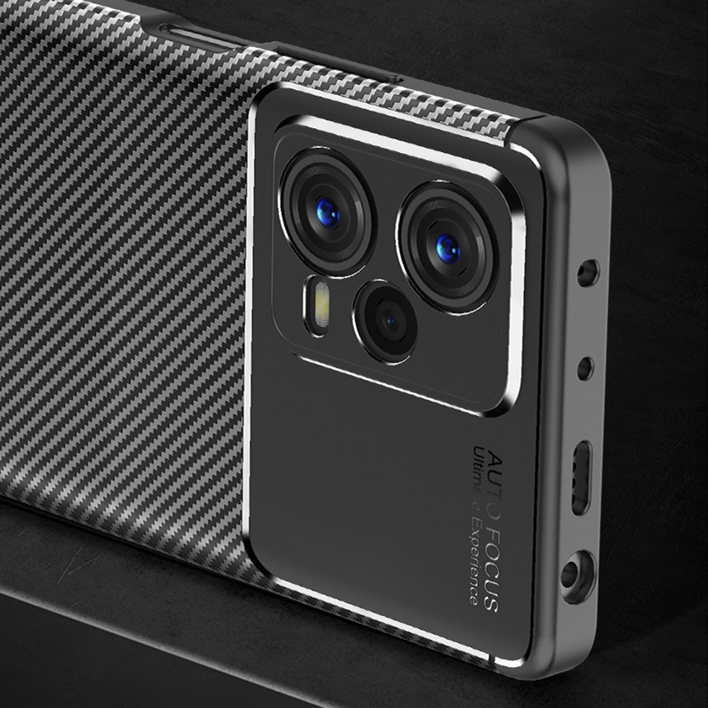For Xiaomi Redmi Note 12 Pro 5G China / Global / Poco X5 Pro Carbon Fiber Texture Shockproof TPU Phone Case(Black)