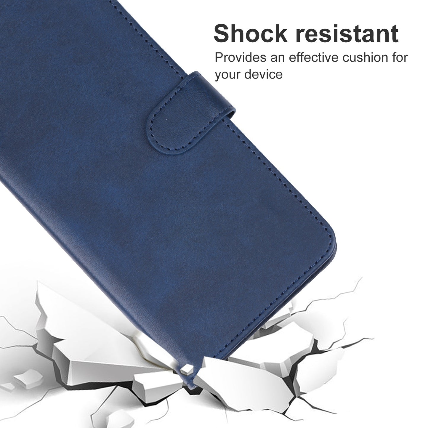 For Xiaomi Redmi Note 13 Pro 4G/Poco M6 Pro 4G Leather Phone Case(Blue)