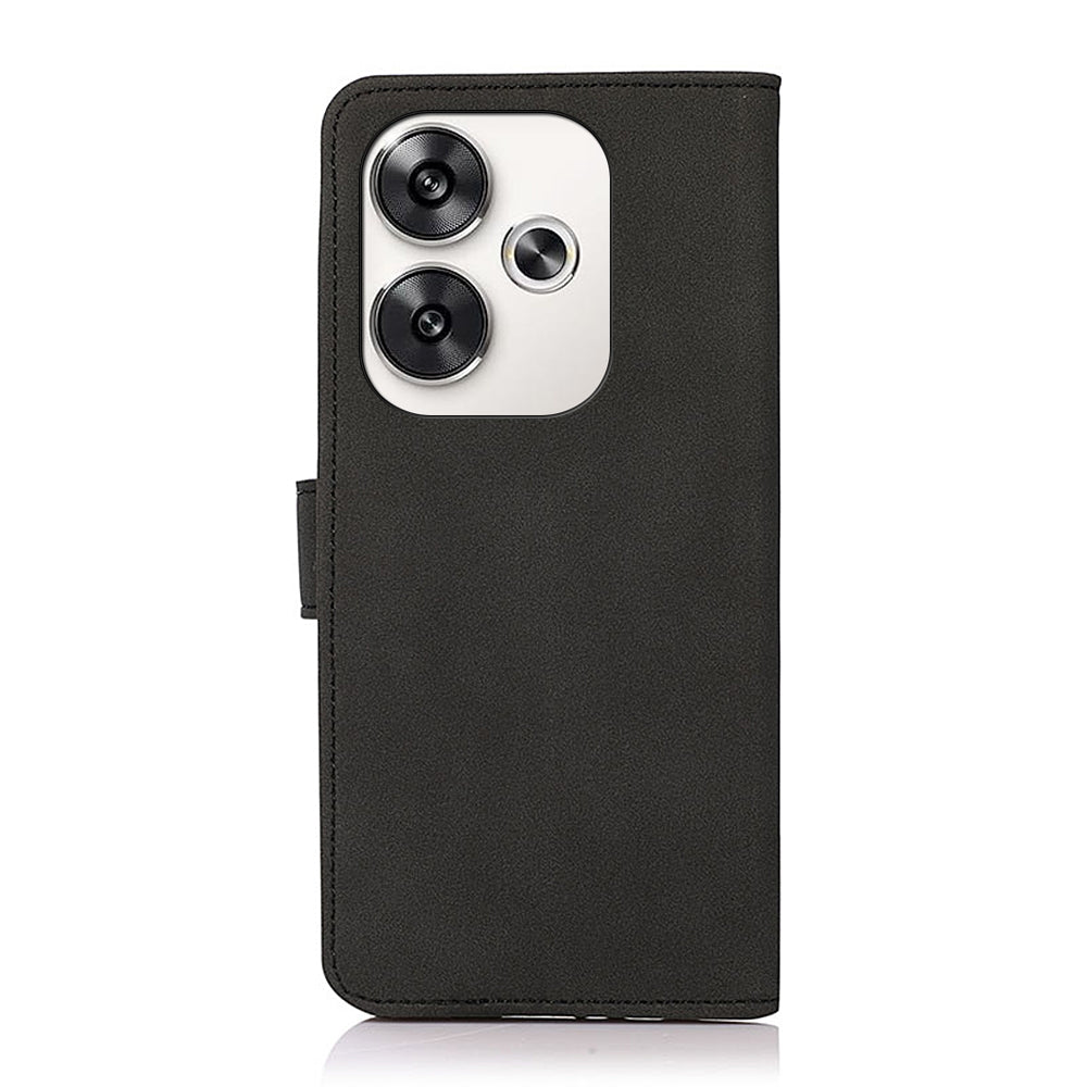 For Xiaomi Poco F6 / Redmi Turbo 3 KHAZNEH Matte Texture Leather Phone Case(Black)