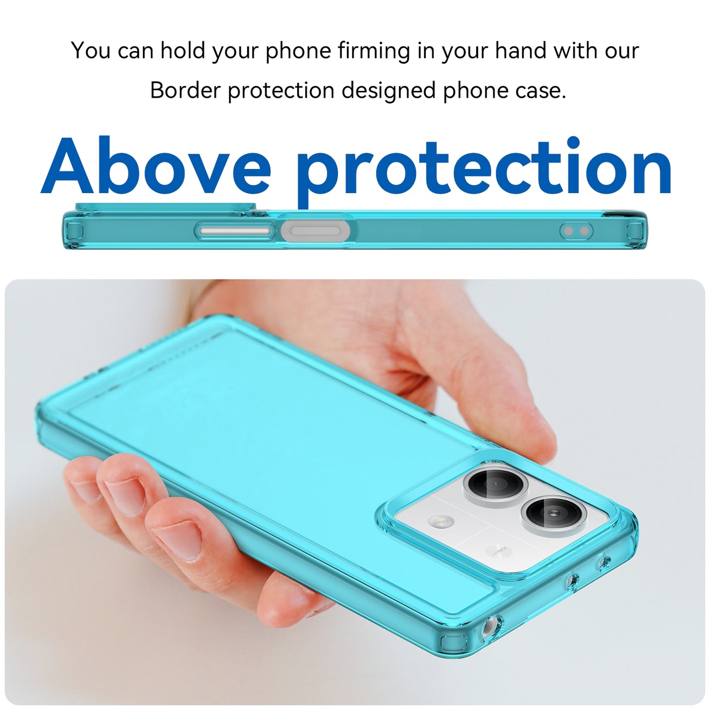 For Xiaomi Poco X6 Neo Candy Series TPU Phone Case(Transparent Blue)