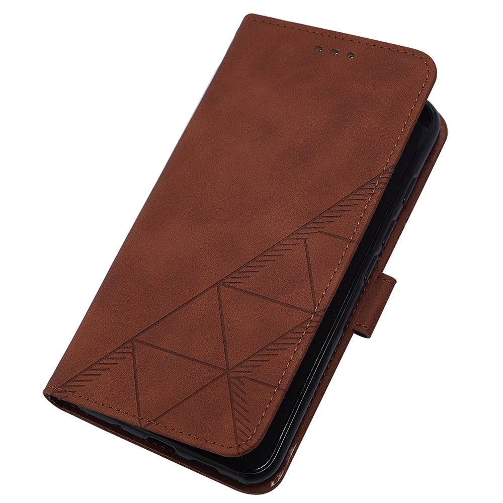 For Xiaomi Poco M6 Pro 4G Crossbody 3D Embossed Flip Leather Phone Case(Brown)