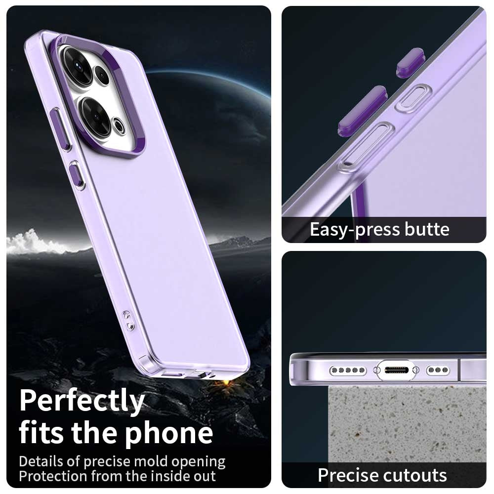 For Xiaomi Poco M6 Pro 4G Candy PC Hybrid TPU Shockproof Phone Case(Purple)