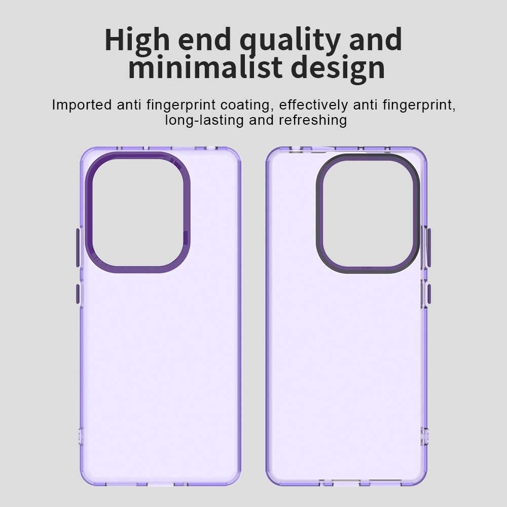 For Xiaomi Poco M6 Pro 4G Candy PC Hybrid TPU Shockproof Phone Case(Purple)