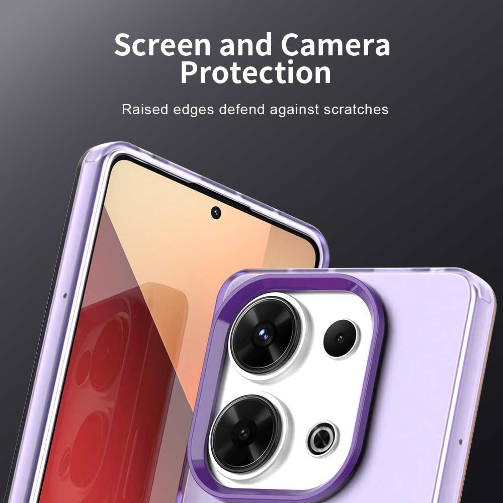 For Xiaomi Poco M6 Pro 4G Candy PC Hybrid TPU Shockproof Phone Case(Purple)
