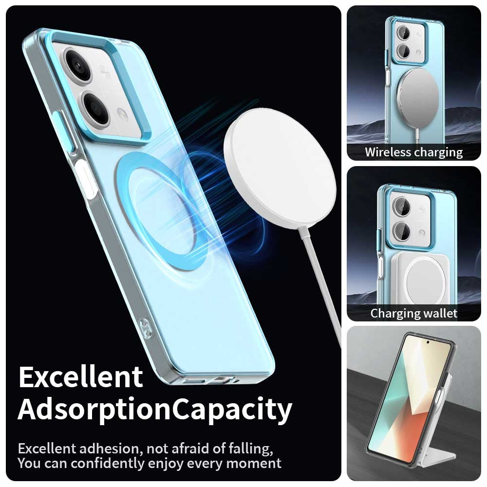 For Xiaomi Poco X6 Neo 5G Candy Magsafe PC Hybrid TPU Phone Case(Blue)