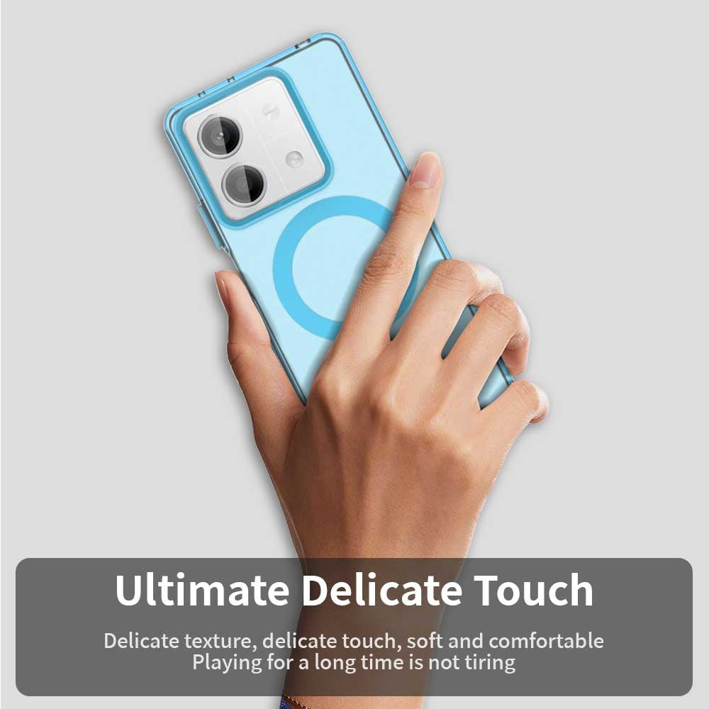 For Xiaomi Poco X6 Neo 5G Candy Magsafe PC Hybrid TPU Phone Case(Blue)