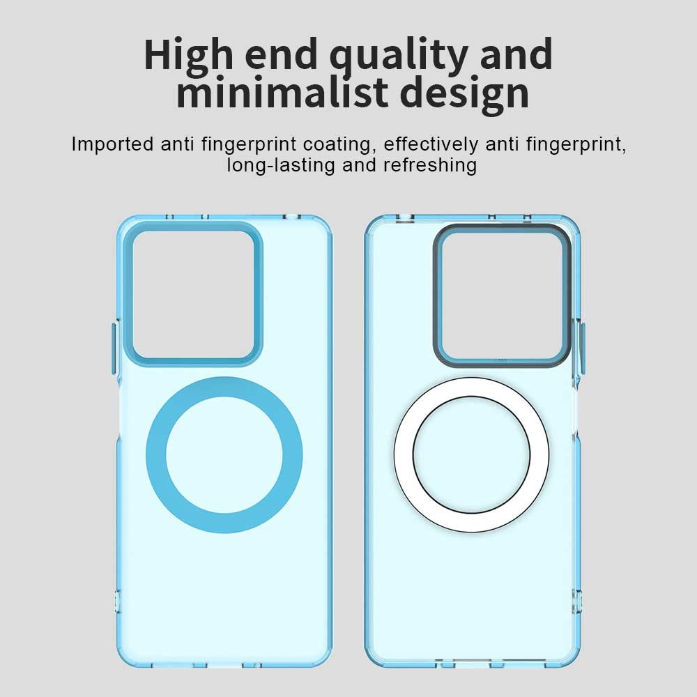 For Xiaomi Poco X6 Neo 5G Candy Magsafe PC Hybrid TPU Phone Case(Blue)