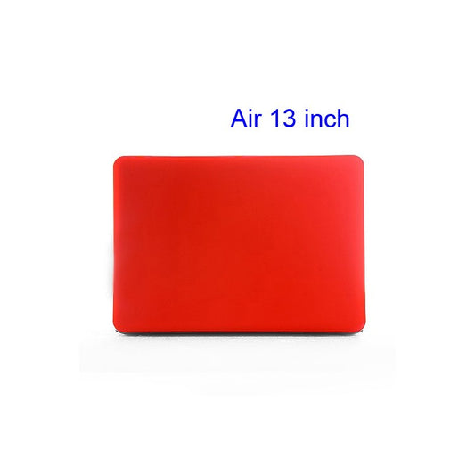 Multiple Colors Crystal Hard Case Full Cover Skin for Macbook Air 13.3 A1466/A1369 - Translucent Red