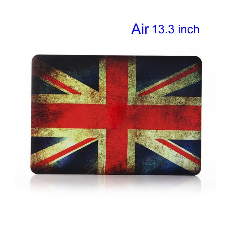 Vintage UK Flag Rubberized Hard Shell Cover for Apple Macbook Air 13.3