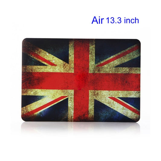 Vintage UK Flag Rubberized Hard Shell Cover for Apple Macbook Air 13.3