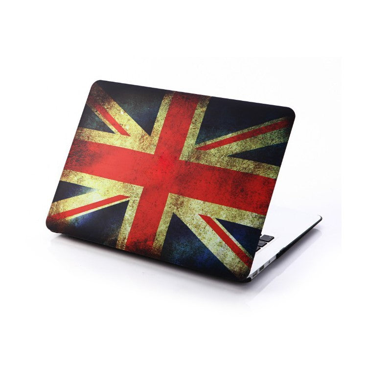 Vintage UK Flag Rubberized Hard Shell Cover for Apple Macbook Air 13.3