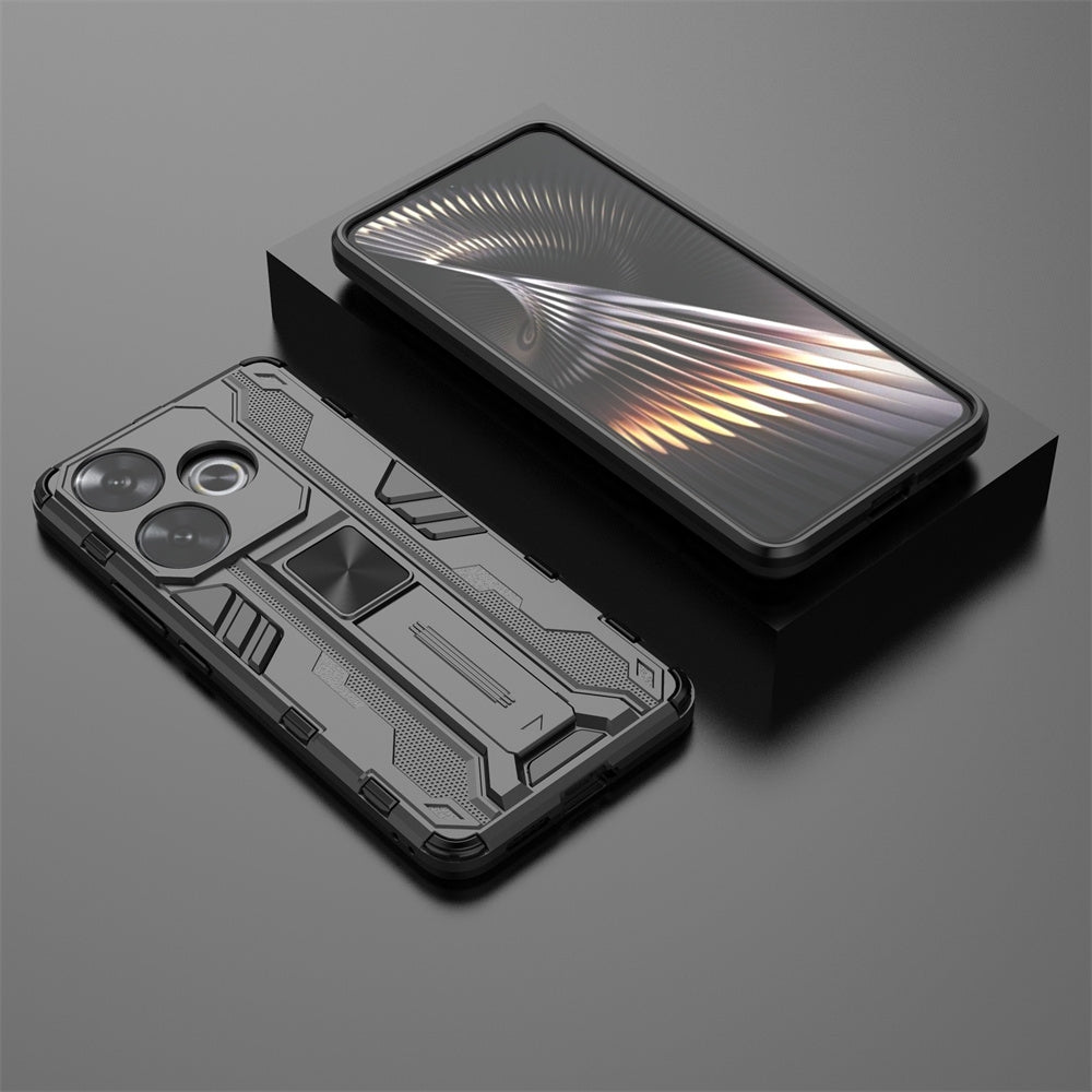 For Xiaomi Poco F6 Supersonic Armor PC Hybrid TPU Phone Case(Black)