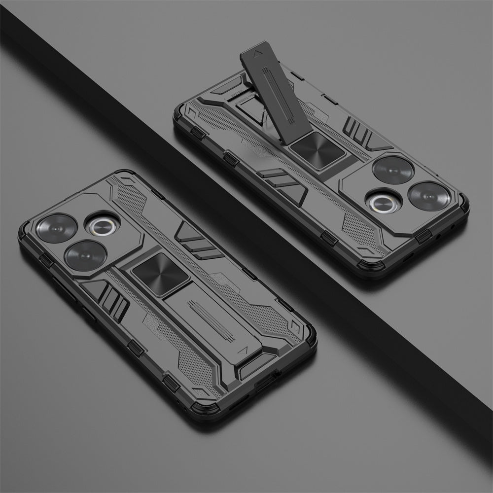 For Xiaomi Poco F6 Supersonic Armor PC Hybrid TPU Phone Case(Black)