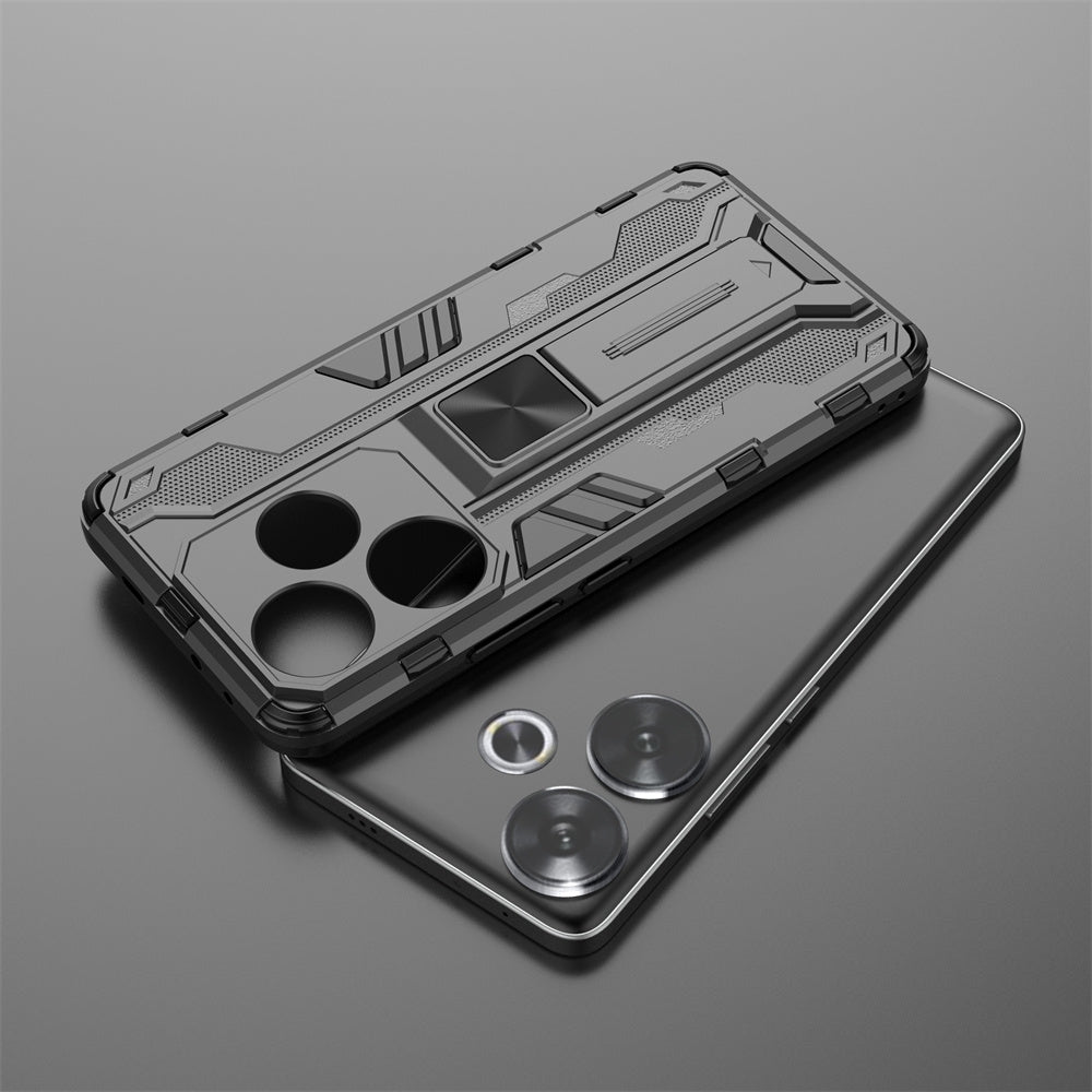 For Xiaomi Poco F6 Supersonic Armor PC Hybrid TPU Phone Case(Black)