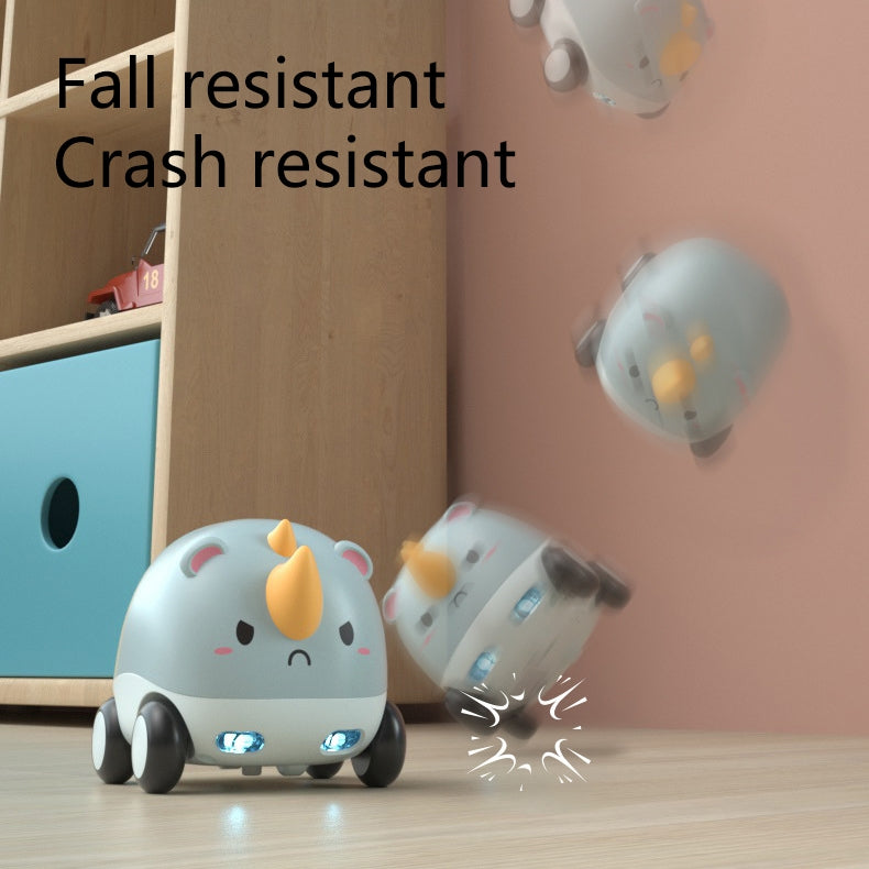 Cartoon Cute Pet Pull Back Car Children Mini Puzzle Inertia Car Toy(Deer)