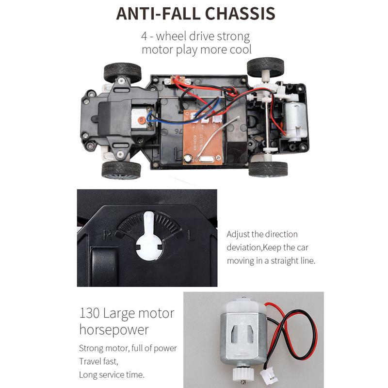 1:24 4WD Drift Light Electric Remote Control Racing Car Toy, Model: SC24A01