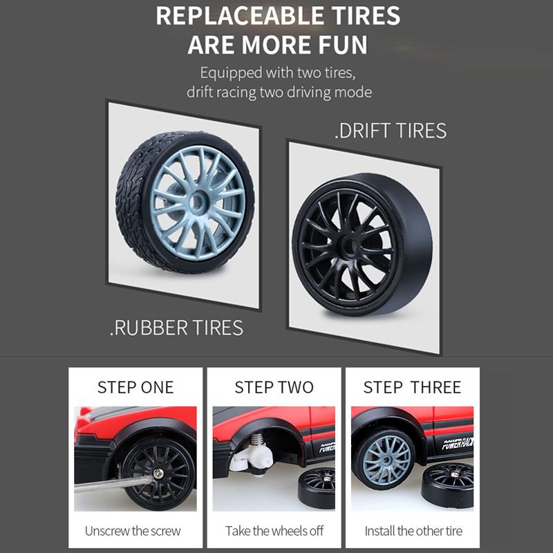 1:24 4WD Drift Light Electric Remote Control Racing Car Toy, Model: SC24A01